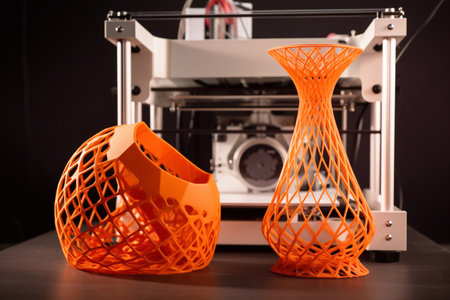 3d printing product and machine. AI Generatedの素材