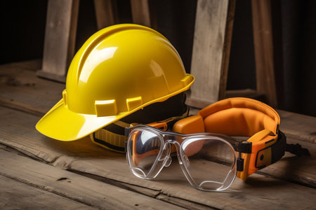 construction safety equipment. AI Generatedの素材