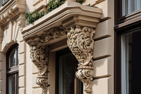 external decorative elements. AI Generatedの素材