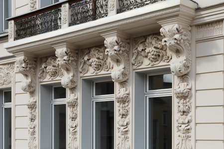 external decorative elements. AI Generatedの素材
