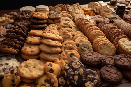 lots of cookies. AI Generatedの素材