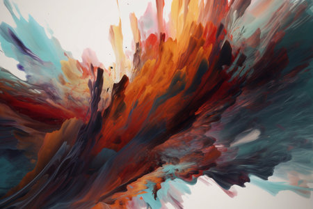 Multicolored abstract background. AI Generatedの素材