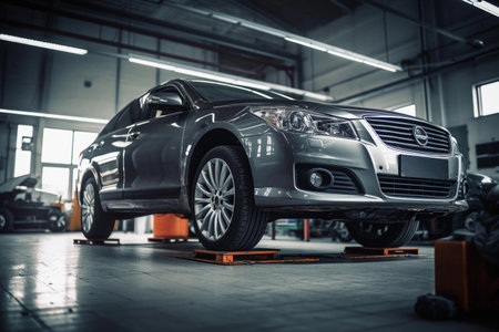 car repair. car service. AI Generatedの素材