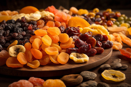 Lots of dried fruit. AI Generatedの素材