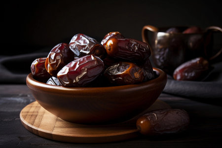 Lots of dried dates. AI Generatedの素材