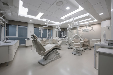 Dental office with equipment. AI Generatedの素材