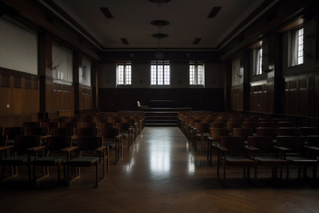 empty auditorium in the institute. AI Generatedの素材