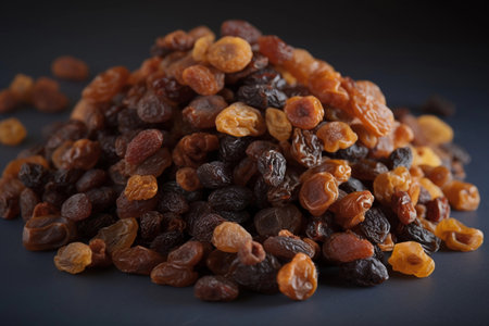A bunch of raisins. AI Generatedの素材
