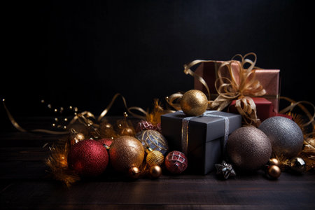 Christmas New Year. AI Generatedの素材