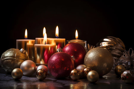 Christmas New Year. AI Generatedの素材