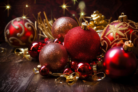 Christmas New Year. AI Generatedの素材