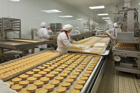 Food production and food industry. AI Generatedの素材