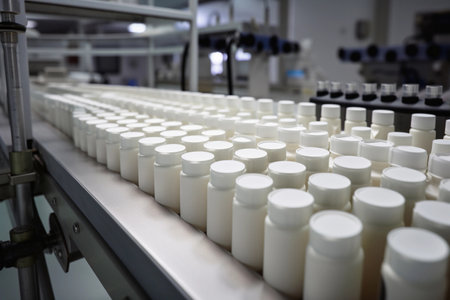 production of cosmetics. AI Generatedの素材
