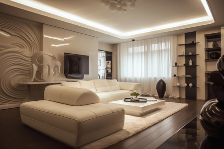 interior and decor. AI Generatedの素材