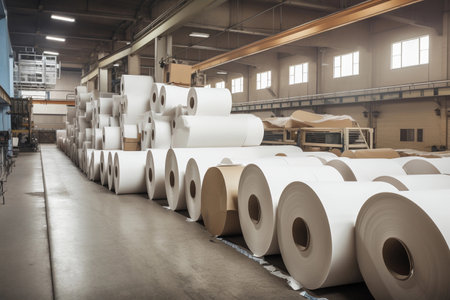 pulp and paper industry. AI Generatedの素材