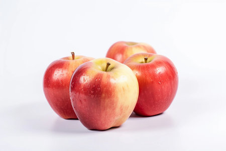 Red apple isolate. AI Generatedの素材