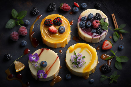 pancakes with filling. AI Generatedの素材