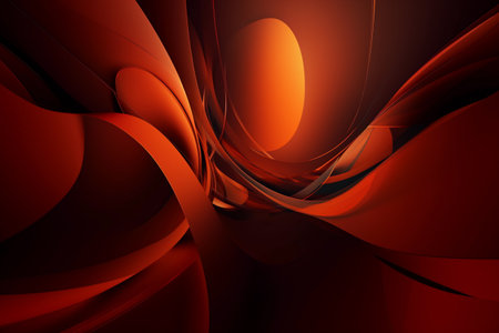 Abstract orange background with wavesの素材