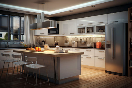 Modern and fashionable kitchen interiorの素材
