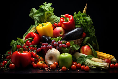 Lots of vegetables and fruits. Healthy Eatingの素材