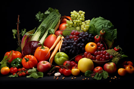Lots of vegetables and fruits. Healthy Eatingの素材