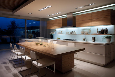 Kitchen with modern design.の素材
