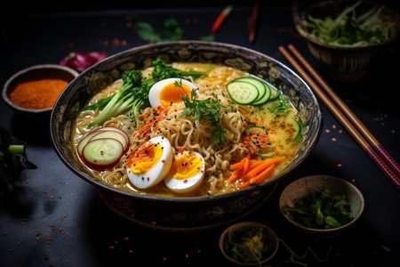 Japanese ramen soup