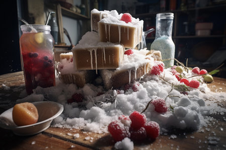 Assortment of sweets and an abundance of sugary delights.の素材