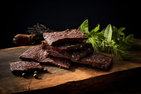 Pemmican, a traditional food made from dried and preserved meat.の素材