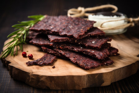 Pemmican, a traditional food made from dried and preserved meat.の素材