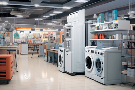 Sale of household appliances, washing machinesの素材
