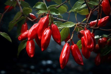 Goji berries growの素材