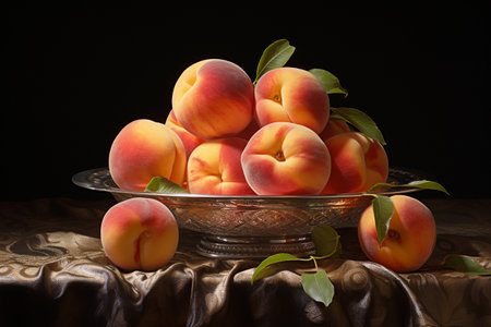 Peaches on the tableの素材