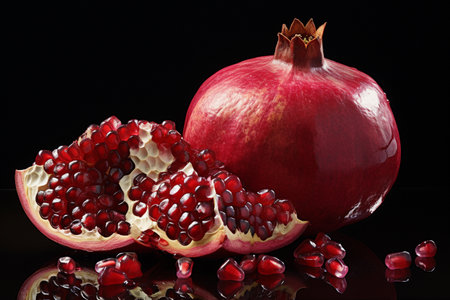 Pomegranate fruit close-upの素材