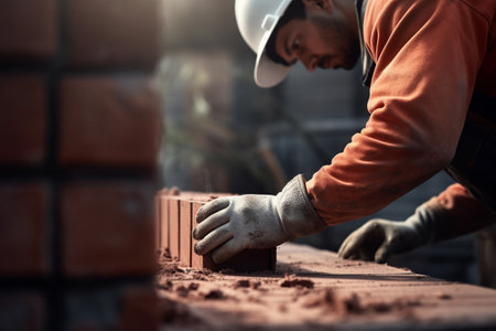 Construction works and workersの素材