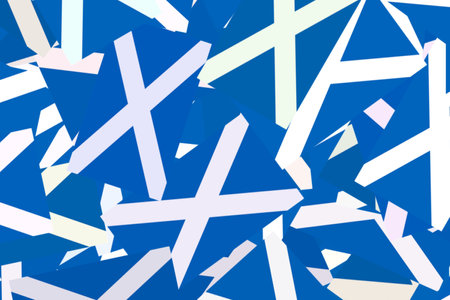 Vibrant blue and white abstract designの写真素材