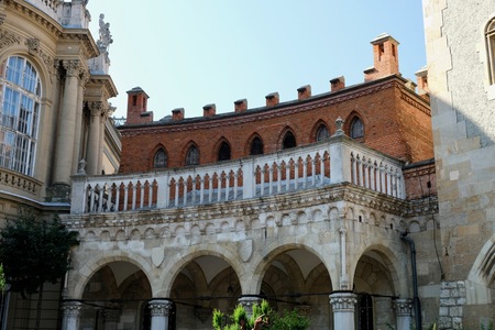 Traveling in Europe. Old castle Budapest, Hungaryの写真素材