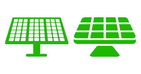 Two solar battery - stock vectorのイラスト素材