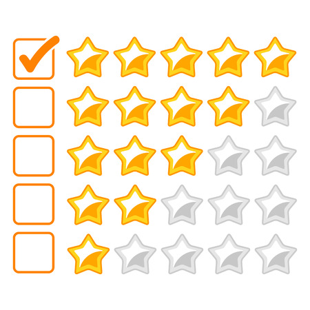 Rating star - stock vectorのイラスト素材