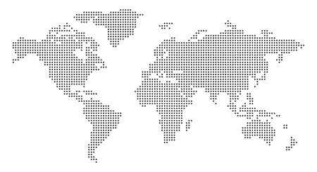 Vector of World Map with pixels - stock - ID:1-101747031 - Royalty Free ...