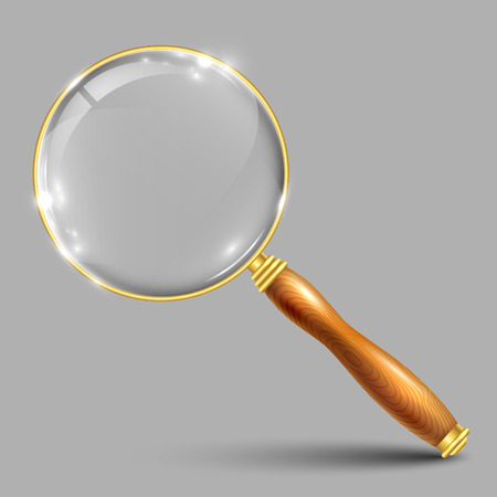 Realistic magnifying glass â vectorのイラスト素材