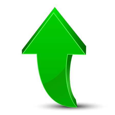 Arrow up, startup concept, business vision - stock vectorのイラスト素材