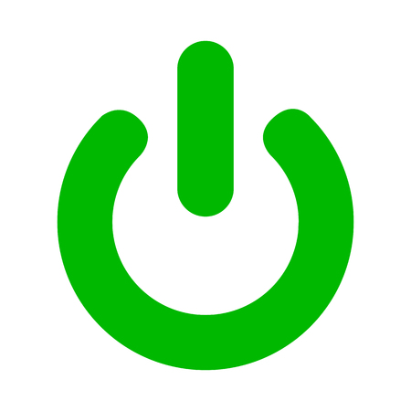 Green switch - stock vector