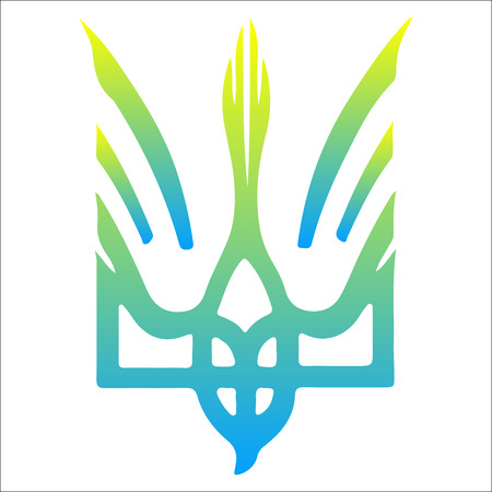 Trident symbol of Ukraine. Bird - vectorのイラスト素材