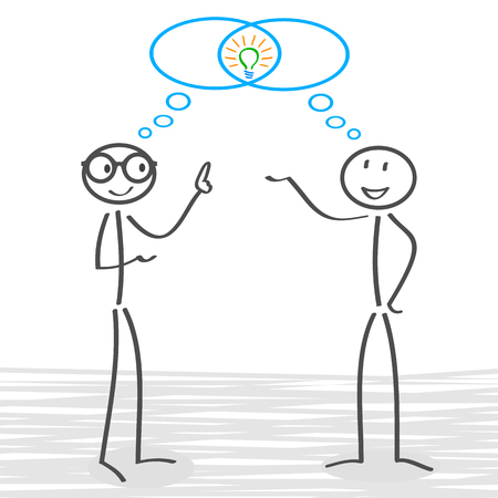 Common idea, partnershipのイラスト素材