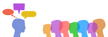 Speech to the audience - stock vectorのイラスト素材