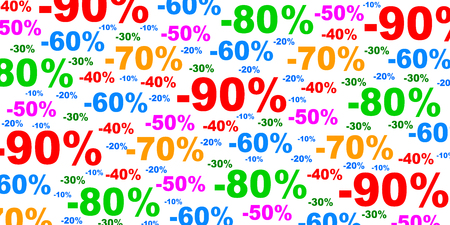 Set discount percent background - vectorのイラスト素材