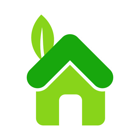 Eco house icon - stock vectorのイラスト素材