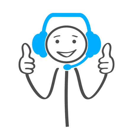 Positive dispatcherのイラスト素材