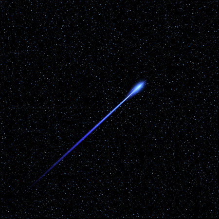 Fall meteorite. Starry space. Abstract Space background for design - vectorのイラスト素材